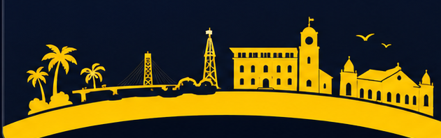Paramaribo skyline illustration